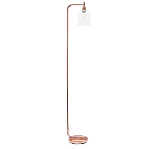 Simple Designs 67-in Rose Gold Standard Floor Lamp