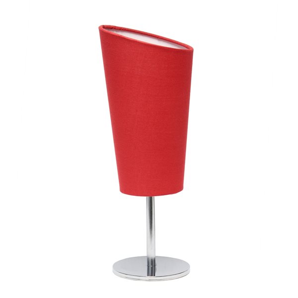 Simple Designs 12.6-in Incandescent On/Off Switch Standard Table Lamp ...