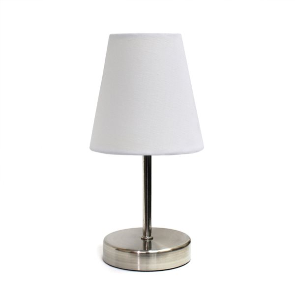 Simple Designs 10.63-in Sand Nickel Incandescent On/Off Switch Standard ...