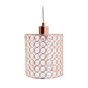 Elegant Designs 1-Light Buoy Netted Aqua Brushed Nickel Coastal