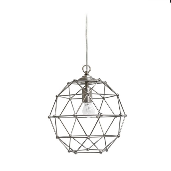 Elegant Designs Contemporary Metal Orb Incandescent Large Pendant Light