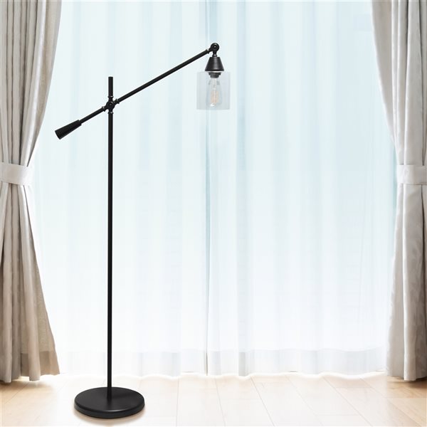 Lalia Home Studio Loft 56-in Black Standard Floor Lamp