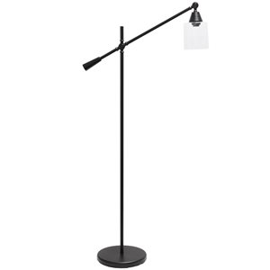 Lalia Home Studio Loft 56-in Black Standard Floor Lamp