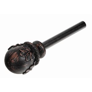 IH Casa Decor Throne 48-in to 84-in Brown Copper Single Curtain Rod