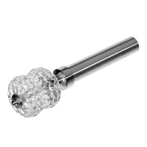 iH casadécor Bubbly 66-in to 120-in Silver Steel Single Curtain Rod