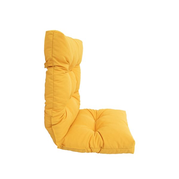 Bozanto Yellow High Back Patio Chair Cushion