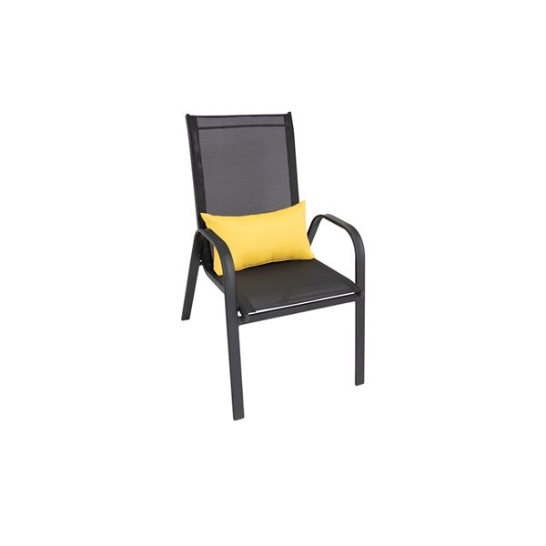 Bozanto Patio Chair Yellow Cushion