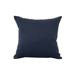Coussin décoratif carré bleu de Bozanto Inc. à imprimé graphique