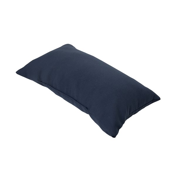 Bozanto 11-in x 16.5-in Blue Rectangular Throw Pillow