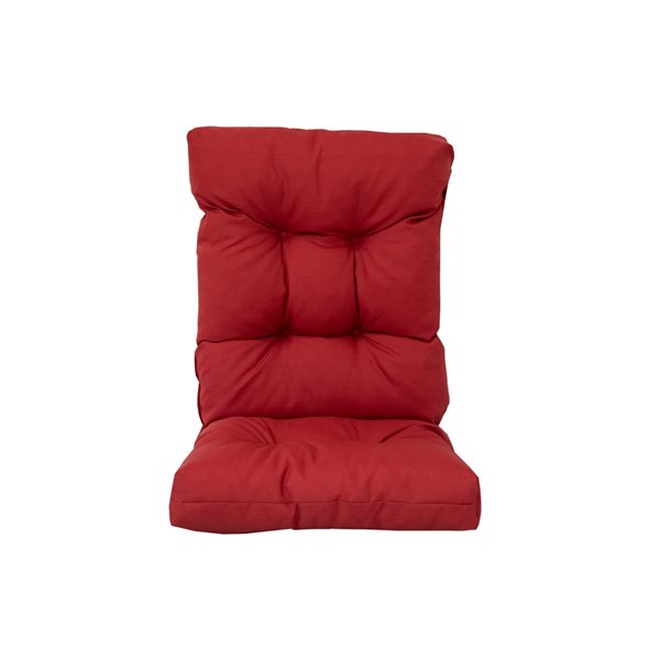 Coussin pour chaise de patio à haut dossier de Bozanto Inc., rouge