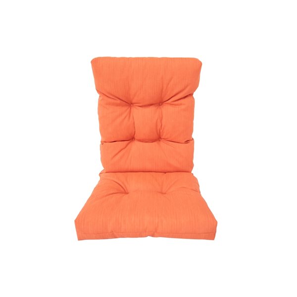 Coussin de chaise de patio à dossier haut orange par Bozanto Inc.