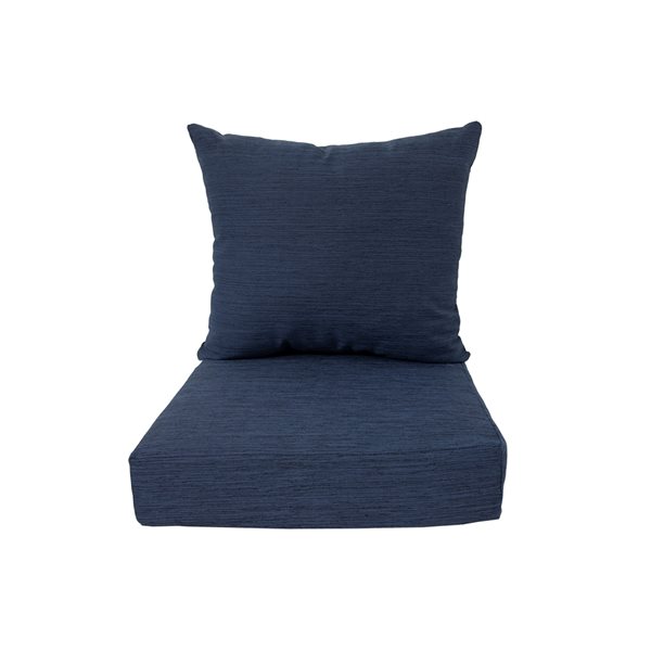 Coussin bleu pour chaise de patio profonde par Bozanto Inc. , 2 pièces