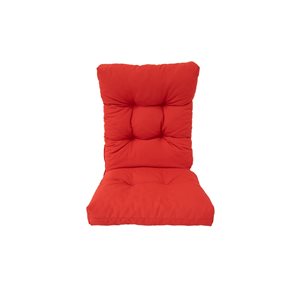 Coussin de chaise de patio rouge par Bozanto Inc., à dossier haut