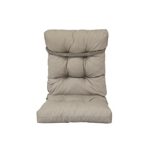 Bozanto High Back Grey Patio Chair Cushion