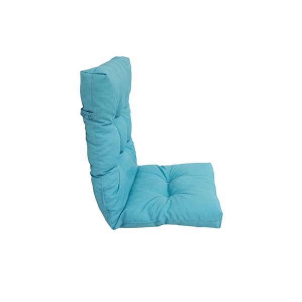 Coussin de chaise de patio à dossier haut de Bozanto Inc. , bleu