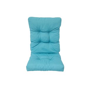 Coussin de chaise de patio à dossier haut de Bozanto Inc. , bleu