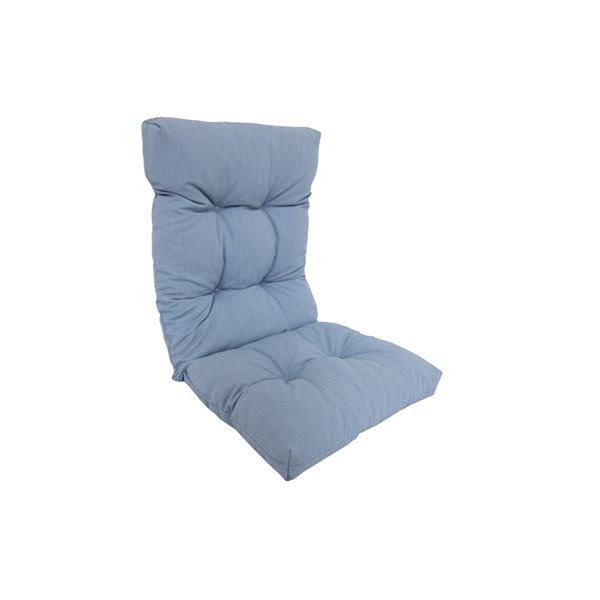 Coussin bleu pour chaise de patio à haut dossier de Bozanto Inc.