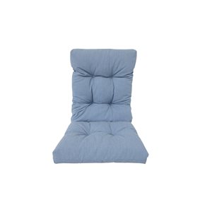 Coussin bleu pour chaise de patio à haut dossier de Bozanto Inc.