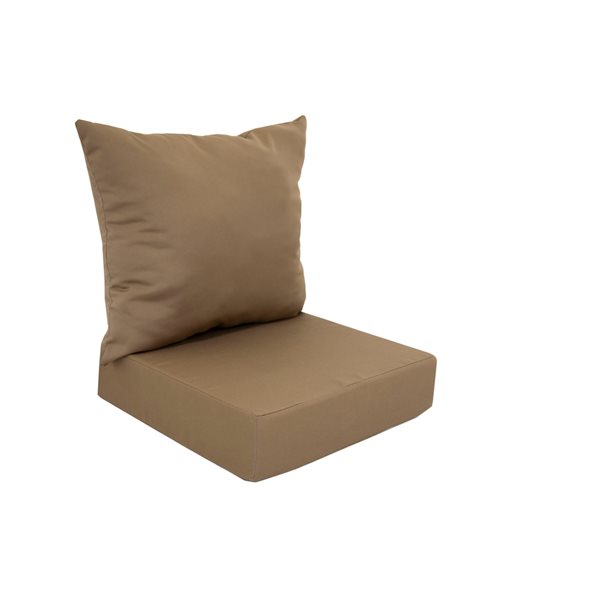 Bozanto Brown Deep Seat Patio Chair Cushion