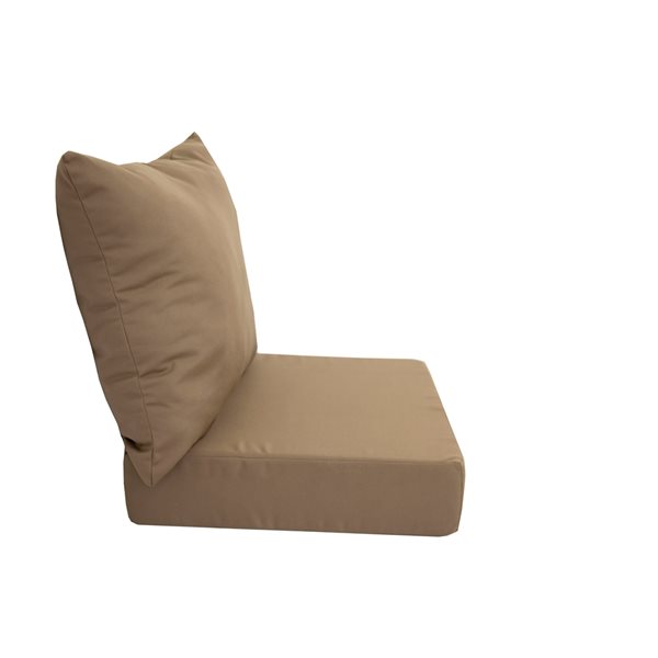 Bozanto Brown Deep Seat Patio Chair Cushion