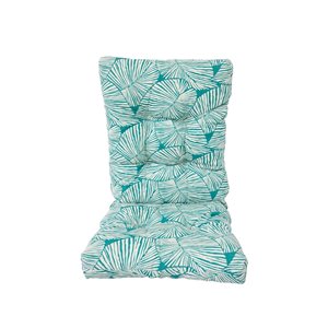 Coussin Bozanto Inc. bleu sarcelle pour chaise de patio à dossier haut