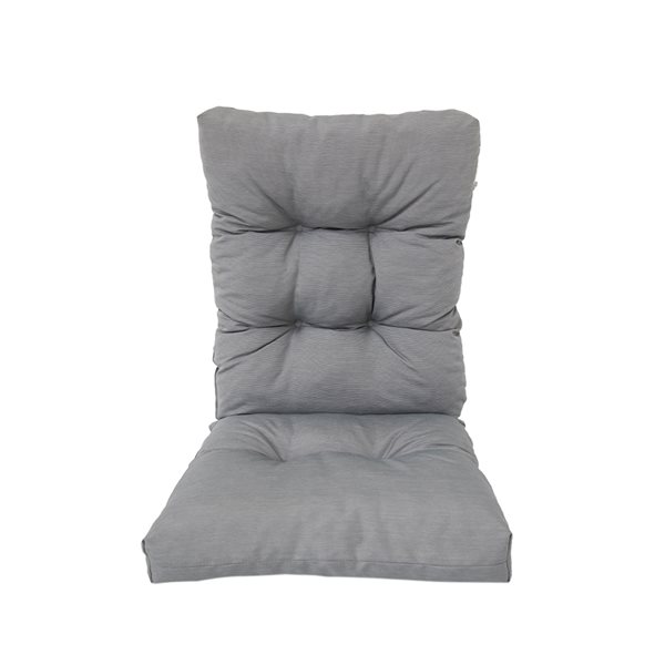 Bozanto Grey High Back Patio Chair Cushion