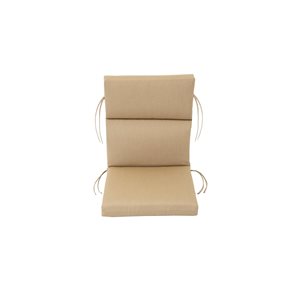 Bozanto Beige High Back Patio Chair Cushion