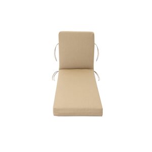 Bozanto Beige Patio Chaise Lounge Chair Cushion