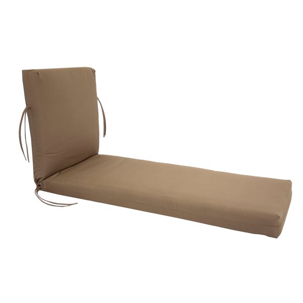 Bozanto Brown Patio Chaise Lounge Chair Cushion