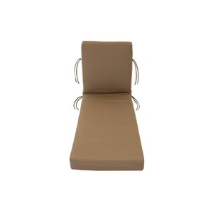 Bozanto Brown Patio Chaise Lounge Chair Cushion