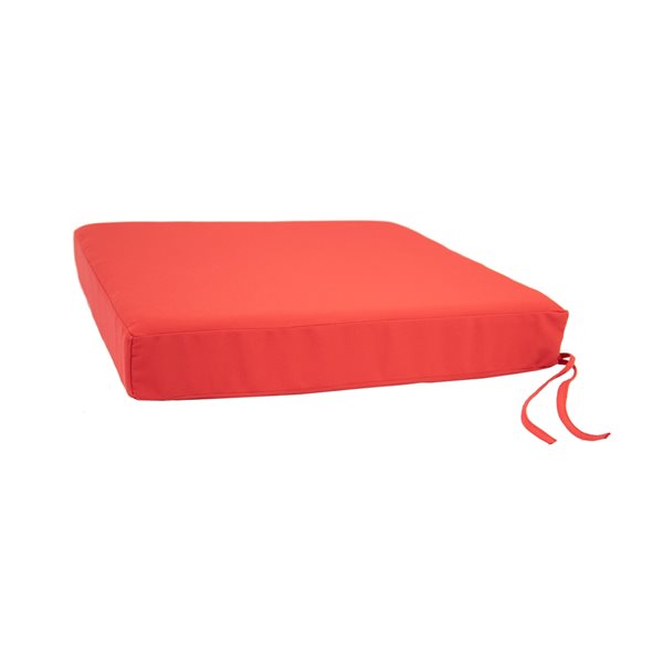 Coussin d'assise Bozanto Inc. pour chaise de patio, rouge