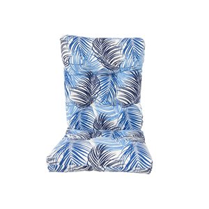 Coussin bleu Bozanto Inc. pour chaise de patio à dossier haut