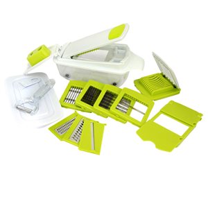 MegaChef 8-in-1 Multi-Use Slicer Dicer and Chopper - Interchangeable Blades Included