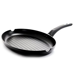Oster Cuisine 1-piece Allston Oval Grill 13-in Aluminum Griddle