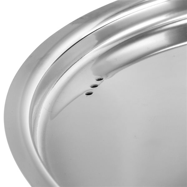 Better Chef 1-piece 8 Quart Low Pot 13.25-in Stainless Steel Cooking Pan Lid Included