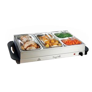 Megachef 4-Station Residential Buffet Server/Warming Tray Combination