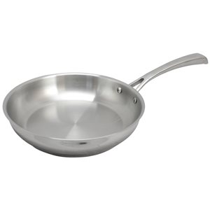 Oster Cuisine 1-piece Derrik Frying Pan 9.5-in Stainless Steel Skillet
