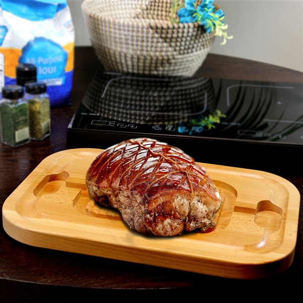 Stylish 12-in L x 17.25-in W Wood Cutting Board in Brown | A-904