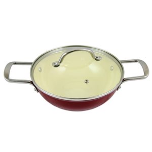 Gibson Home 1-piece Lochner 3.25 Quart 10.25-in Cast Iron Cooking Pan Lid Included