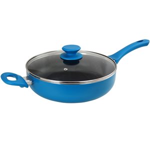 Gibson Home 1-piece 3.5 Quart Saute Pan 11-in Ceramic Skillet Lid Included