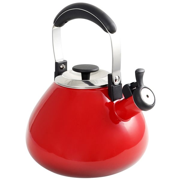 red stovetop kettle