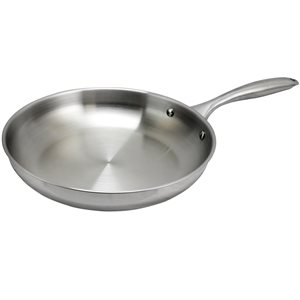 Oster Cuisine 1-piece Saunders Frying Pan 10-in Stainless Steel Skillet