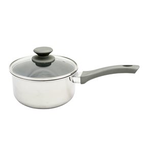 Oster Cuisine 2-piece Rivendell Sauce Pan 7.75-in Stainless Steel Cooking Pan Lids Included