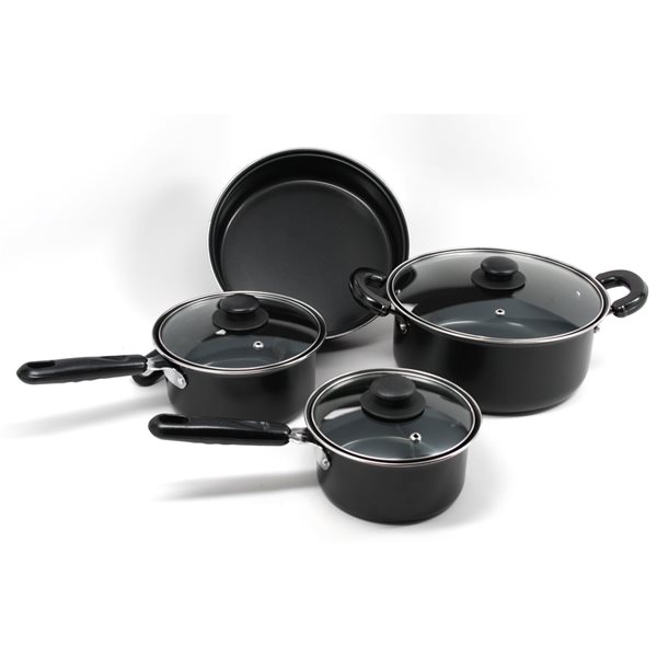 Better Chef 7 Piece Deluxe Set 11-in Aluminum Cookware Set Lid Included