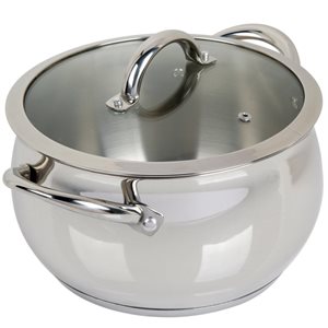 Oster Cuisine 2-piece Derrick Dutch Oven 10-in Stainless Steel Cooking Pan Lids Included