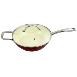 Gibson Home 1-piece Lochner 3 Quart 10.25-in Cast Iron Cooking Pan Lid Included