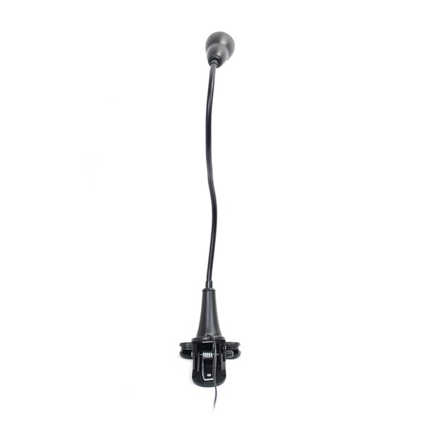 Simple Designs 22.75-in Adjustable Black On/Off Switch Clip Desk Lamp with Metal Shade