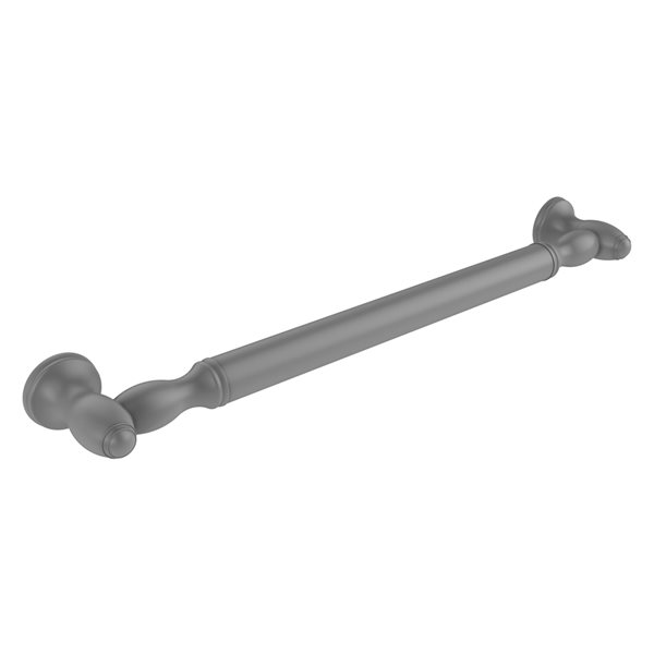 Allied Brass Traditional Style 16-in Matte Grey Wall Mount Grab Bar (ADA Compliant)