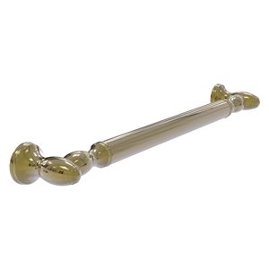 Allied Brass Traditional Style 16-in Unlacquered Brass Wall Mount Grab Bar (ADA Compliant)