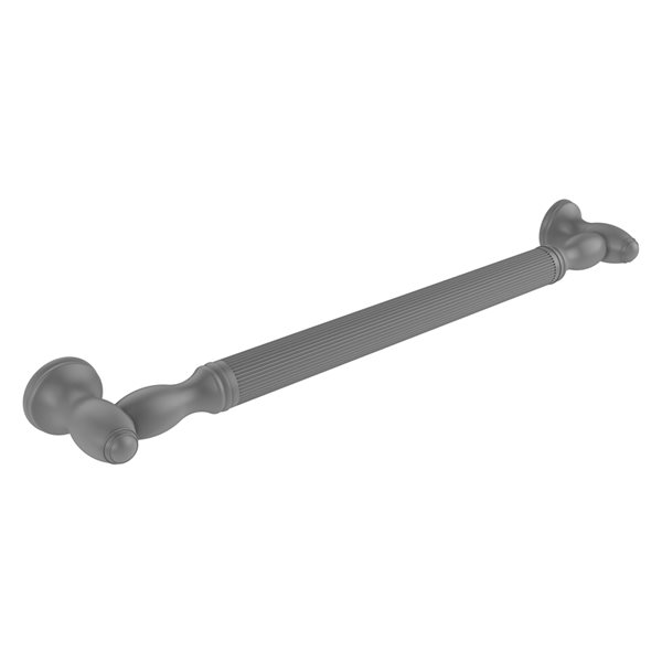Allied Brass Traditional Style 24-in Matte Grey Wall Mount (ADA Compliant) Grab Bar